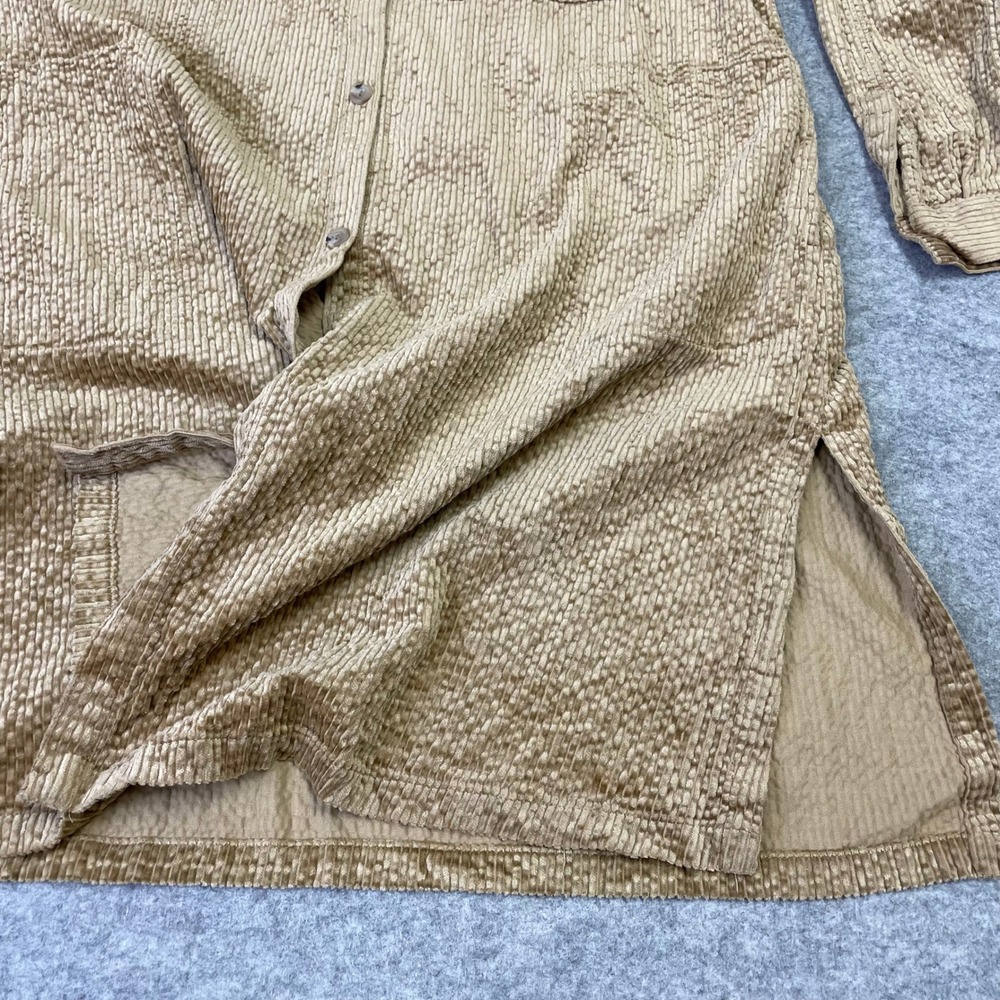 Pure Jill J.Jill Textured Corduroy Duster L Button Front Longline Shirt Jacket - Picture 10 of 16